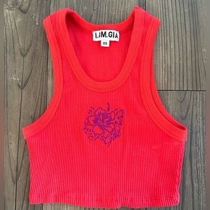 I AM GIA cropped top